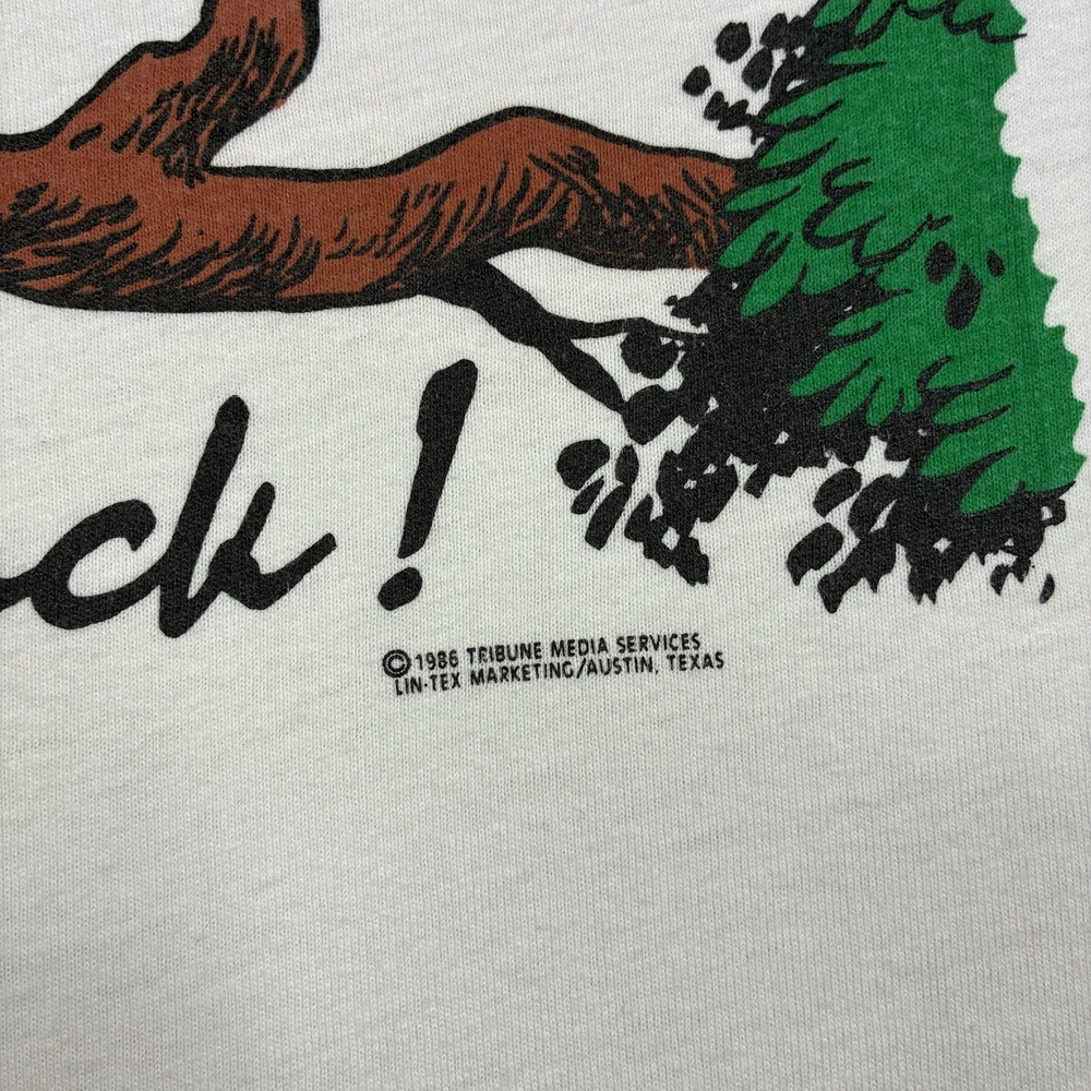Vintage 80s Cats Suck T Shirt Mens Large White Funny Bird Graphic USA Tee - Picture 3 of 16